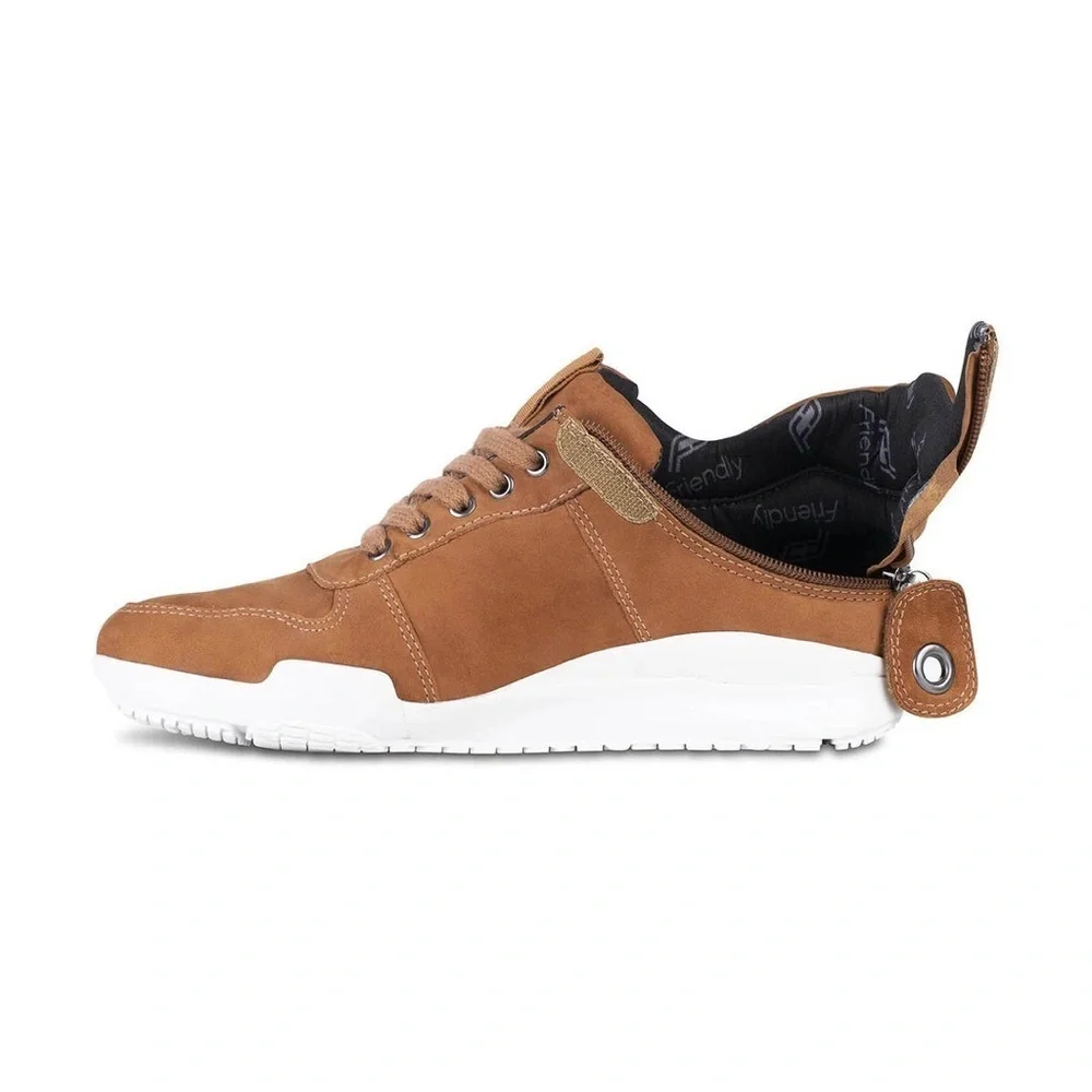 Men's Medimoto Mid-Top Brown Suede Shoe Size 10WW